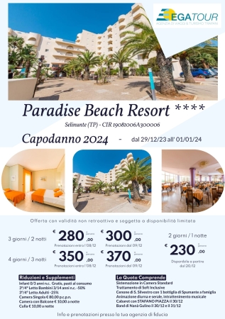 Paradise Beach Resort Festività